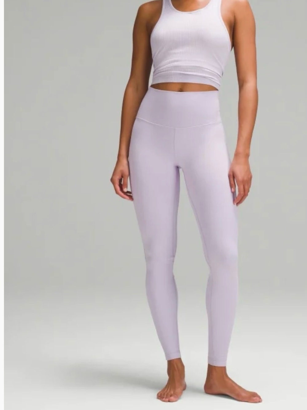 lululemon Align™ High-Rise Pant 28"  Size 6. Very Light Lavender - like new
